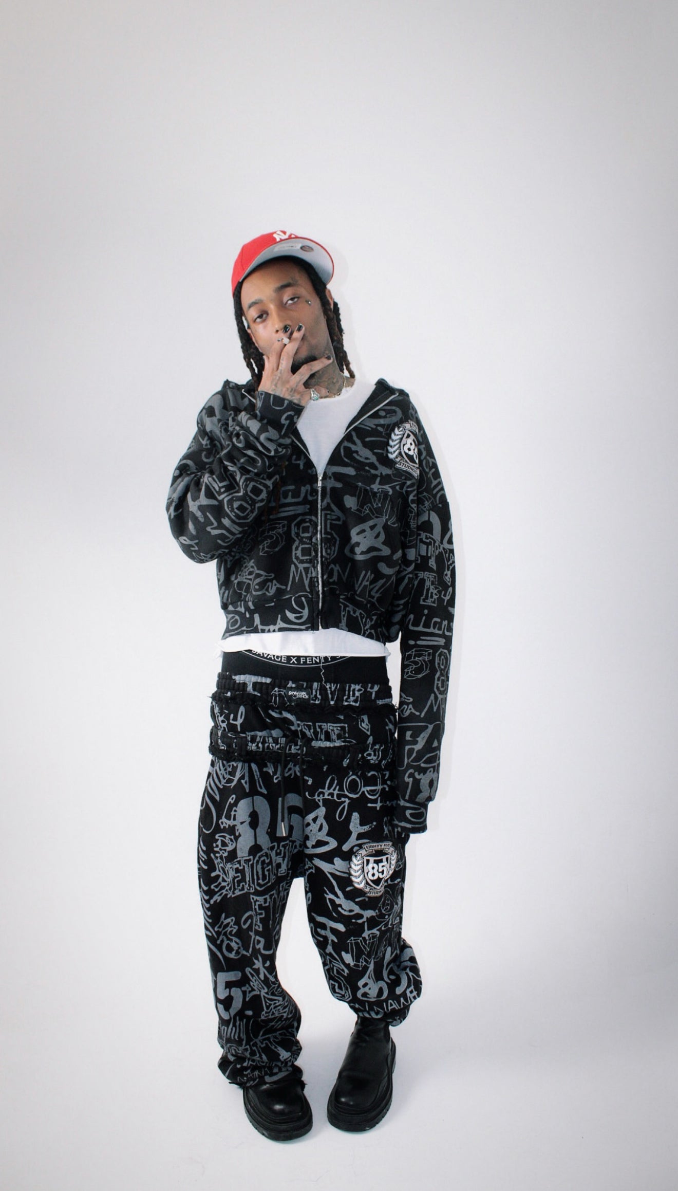 85 GRAFITTI SWEATSUIT BLACK