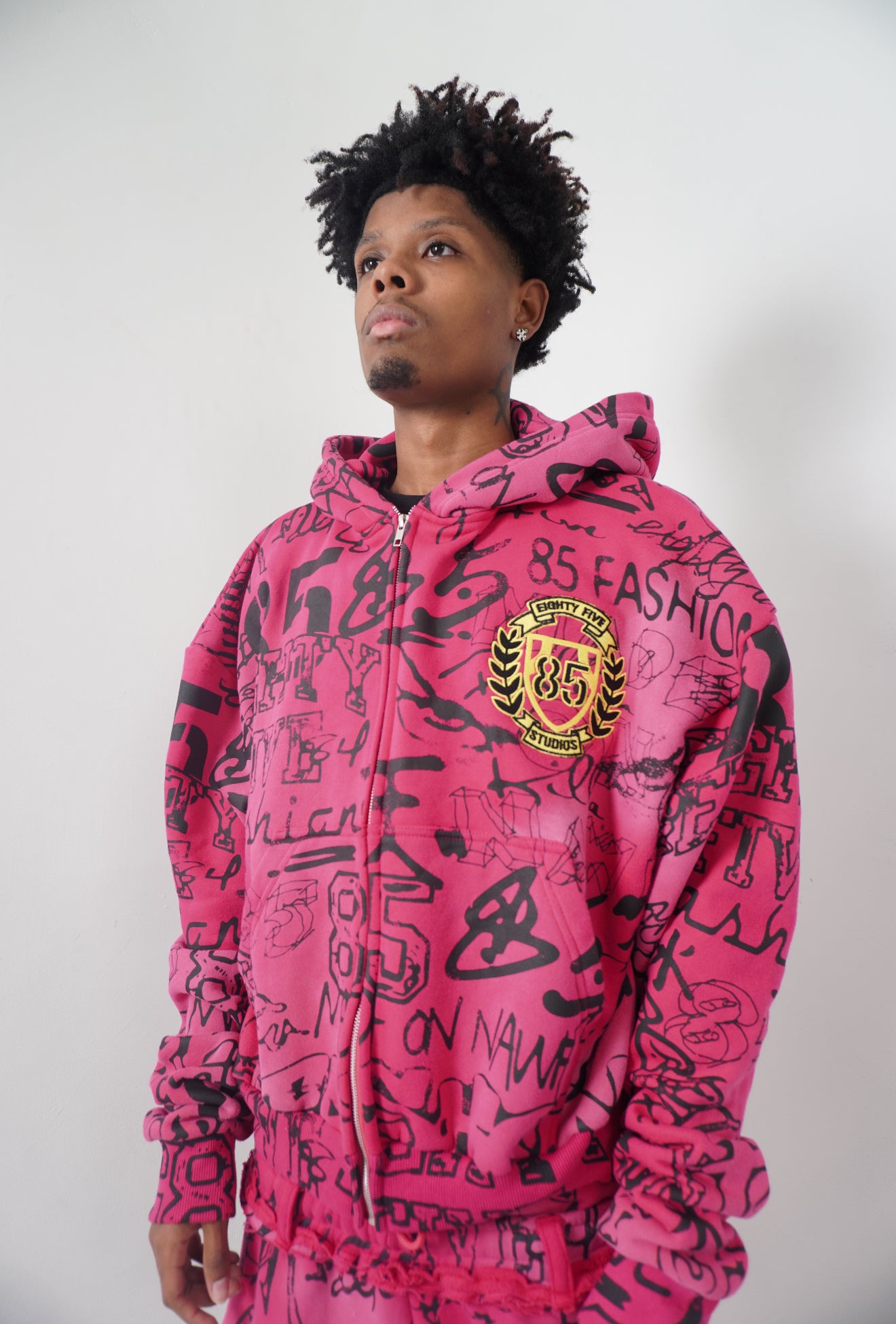 PINK GRAFFITI ZIP