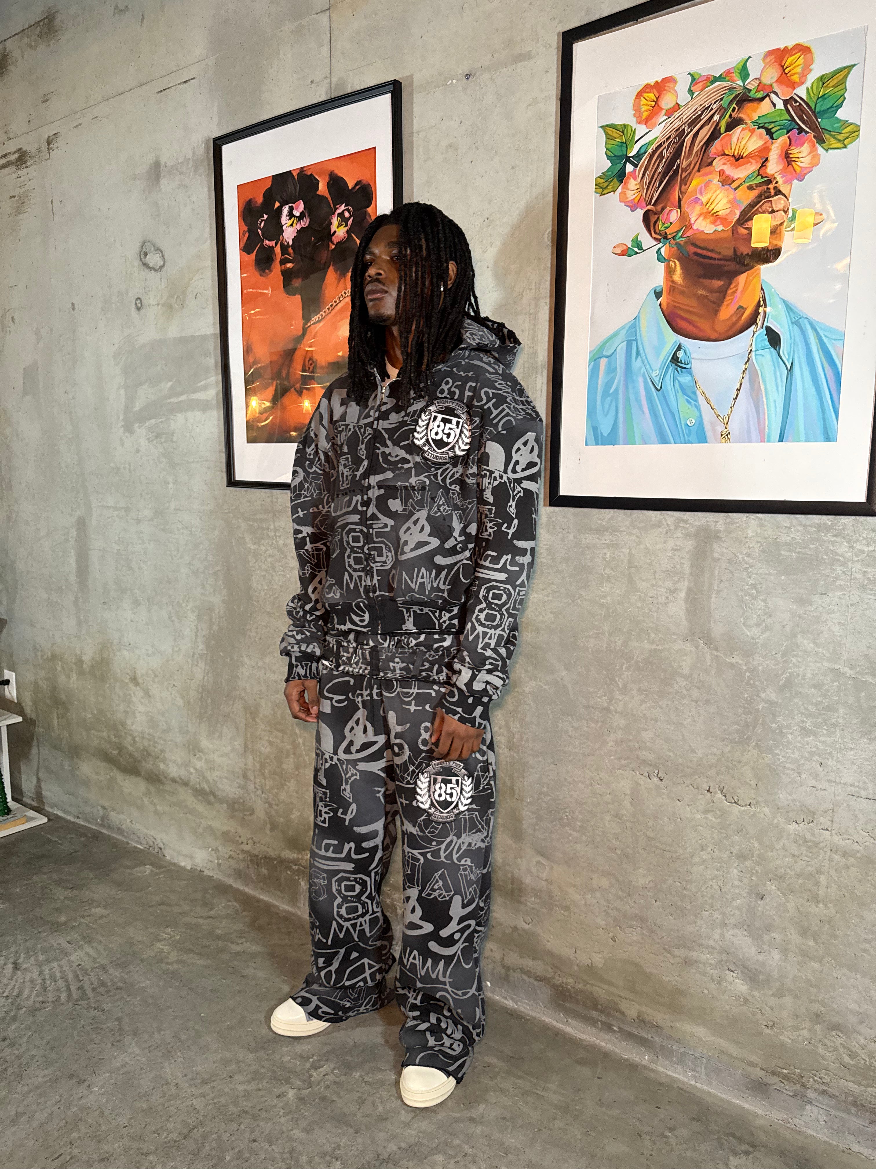 85 GRAFITTI SWEATS BLACK